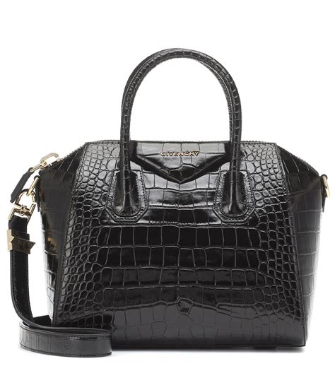 givenchy antigona pouch black|givenchy crocodile antigona.